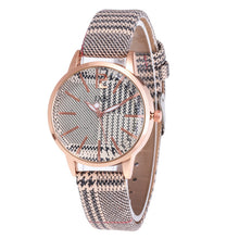 Load image into Gallery viewer, Leather Analog Quartz Wrist Watch Clock