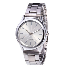 Load image into Gallery viewer, Women Rose Gold Silver Clock